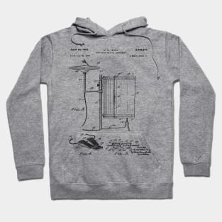 Drum Instructor Gift - Drum Kit Patent Art 1951 Hoodie